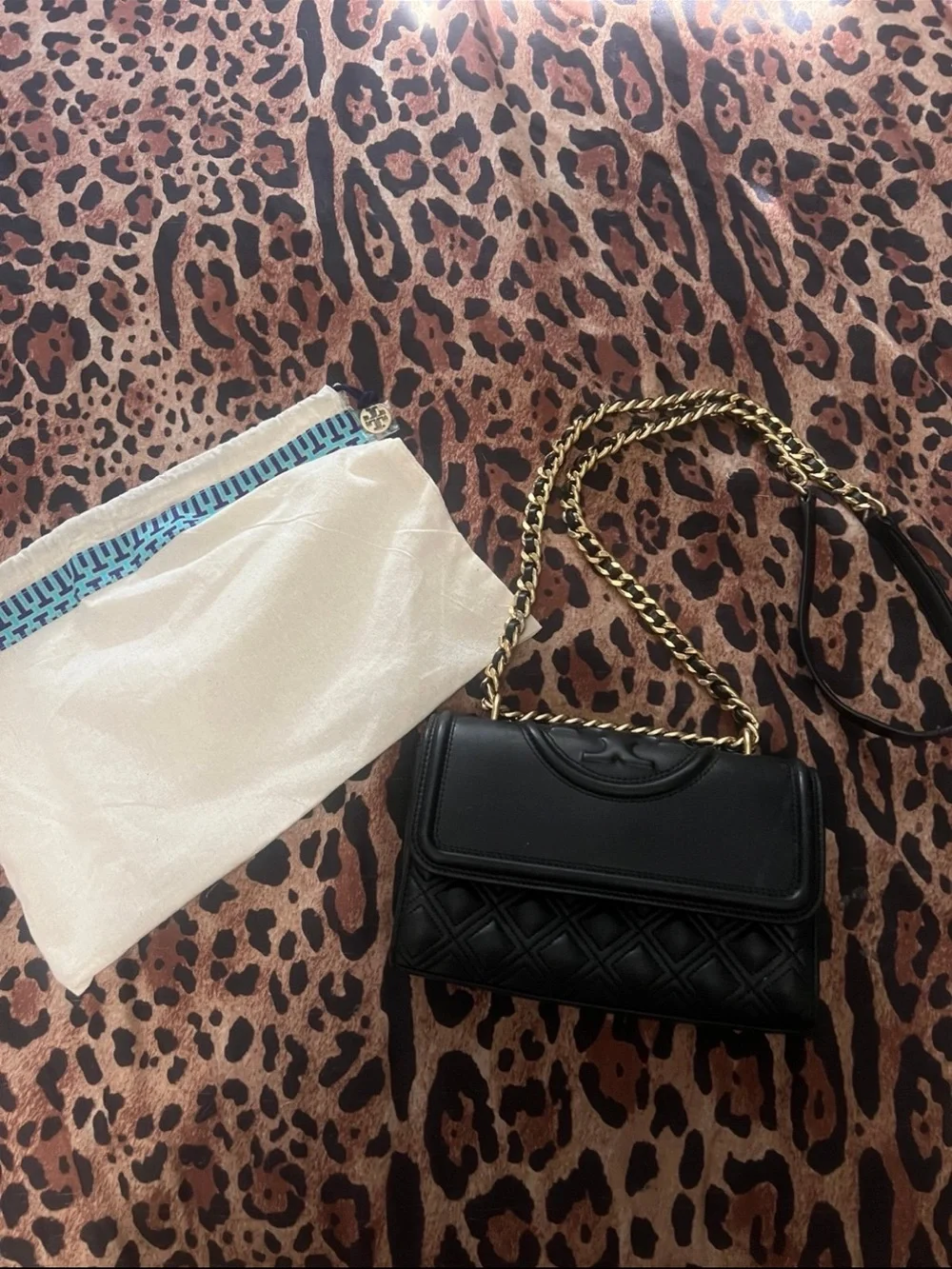 Authentic Tory Burch Fleming Crossbody Bag